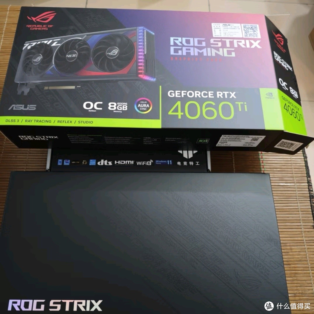 华硕ROG STRIX GeForce RTX 4060 Ti O8G GAMING电竞游戏显卡