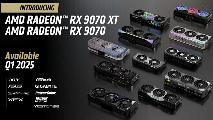 网传丨AMD RX 9070 XT 游戏性能接近 RTX 4070Ti Super